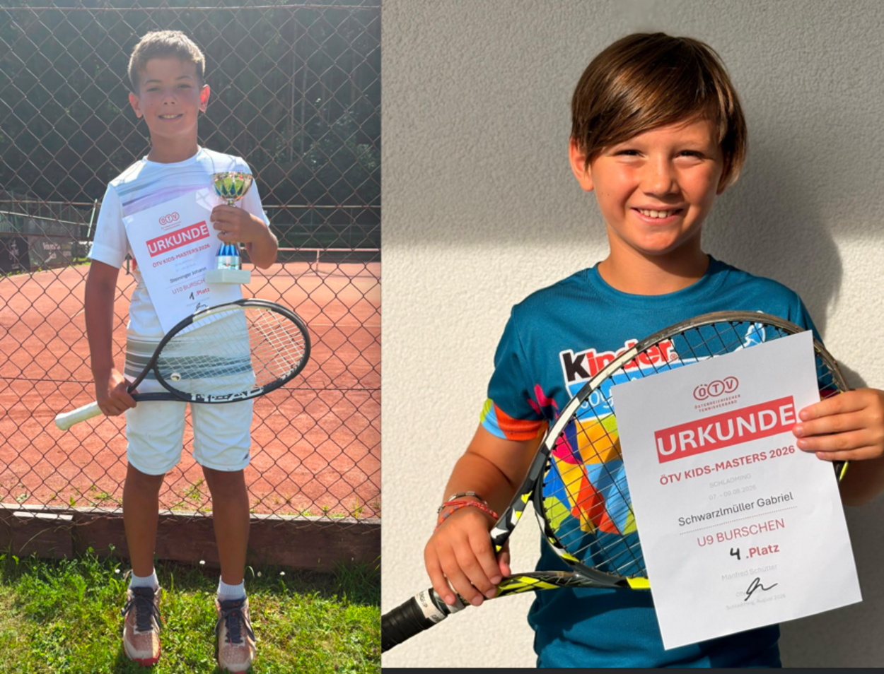 Johann ist Staatsmeister U10 / Gabriel holt 4. Platz U9