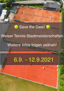 Save the Date: 6.9.-12.9. Welser Tennis - Stadtmeisterschaften 
