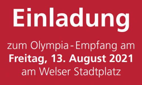 Empfang der Olympia-Judokas am Stadtplatz Wels am Freitag, 13. 8. ab 16.00