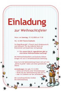 Weihnachtsfeier für "Groß & Klein" im Casa Ivo am Samstag, 17.12. ab 17.00 