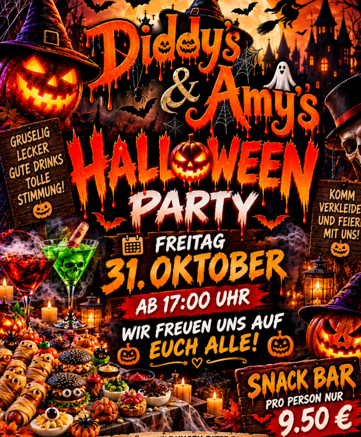 Halloween bei Diddy und Amy – wer traut sich?